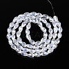 Transparent Teardrop Glass Beads Strands GLAA-T025-79A-01-2