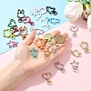 16Pcs 8 Styles Alloy Swivel Snap Hook Clasps FIND-YW0009-26-4