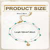 1Pc 316L Surgical Stainless Steel Anklets for Women AJEW-LP0006-74-2