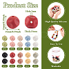 60Pcs 10 Colors Cube Food Grade Eco-Friendly Silicone Focal Beads SIL-TA0001-54A-3