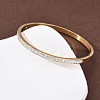 304 Stainless Steel Micro Pave Cubic Zirconia Hinged Bangles for Women BJEW-B161-06G-3