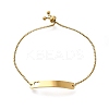 304 Stainless Steel Box Chain Slider Bracelets BJEW-M233-05G-1