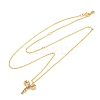 925 Sterling Silver Colorful Cubic Zirconia Constellation Pendant Cable Chain Necklaces for Women STER-R009-01G-01-4