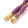 Nylon Cord Silder Bracelets MAK-C003-03G-15-3