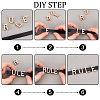 Zinc Alloy Letter Slide Charms FIND-WH0120-10LG-4