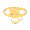 201 Stainless Steel Adjustable Ring for Women RJEW-D082-04B-2