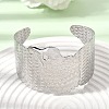 Summer 304 Stainless Steel Wide Cuff Bangles for Women Men BJEW-F511-01P-2