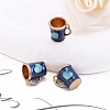 Alloy Enamel Mug Cup with Heart Miniature Ornaments PW-WG9EB43-06-1