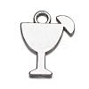 Tibetan Style Tropical drink Alloy Pendants TIBEB-A14275-AS-LF-2