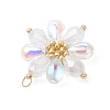 Glass Beaded Pendants PALLOY-MZ01186-01-4