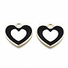 Rack Plating Alloy Enamel Pendants ENAM-T014-03-RS-2