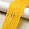 Natural & Dyed Malaysia Jade Bead Strands G-A146-4mm-A03-1