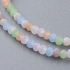 Frosted Glass Beads Strands FGLA-T002-10A-3