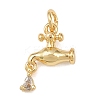 Brass Micro Pave Cubic Zirconia Pendants KK-G544-34G-1