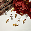 Plated Alloy Hair Coil Cuffs OHAR-PH0001-20-3