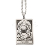 Non-Tarnish 304 Stainless Steel Tarot Pendant Necklaces NJEW-A026-01P-04-1
