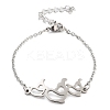 Non-Tarnish Stainless Steel Cable Chain Link Bracelets for Women Men LS-STAS-Z061-01P-03-1
