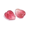 Two-Tone Transparent Glass Charms GLAA-H016-15F-2