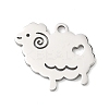 Animal Theme 304 Stainless Steel Pendants STAS-D213-02A-P-1