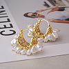 Brass Hoop Earrings for Women EJEW-Q391-16G-1