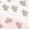 30Pcs Zine Alloy Rhinestone Cabochons FIND-SC0019-86-7