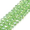 Electroplate Glass Beads Strands EGLA-A044-T8mm-B09-1