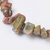Natural Unakite Stretch Bracelets X-BJEW-JB03681-02-2