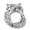 Handmade Lampwork Chevron Beads Strands LAMP-K041-01B-11-3