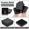 Square Kraft Paper Necklace Earring Storage Gift Boxes CON-WH0095-88A-4