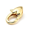 Brass Heart Lobster Claw Clasps X-KK-G416-47G-2