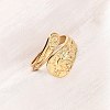 304 Stainless Steel Open Cuff Rings for Women RJEW-K309-05G-1
