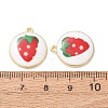Plating Eco-Friendly Printed Alloy Pendants AL-CBAE25B-01D-G-2