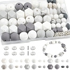 162Pcs Silicone Beads SIL-YW0001-89-1