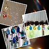 DIY Teardrop Glass & Stainless Steel Keychain Making Kit DIY-SP0001-22-6