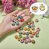 38Pcs 19 Colors Handmade Polymer Clay European Beads CLAY-SZ0001-51-2
