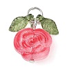 7Pcs 7 Colors Transparent Normal Glass Pendants PALLOY-JF04620-01-3
