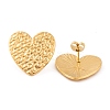 Ion Plating(IP) 304 Stainless Steel Stud Earrings for Women EJEW-L272-029G-02-2