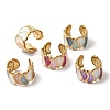 304 Stainless Steel Enamel Open Cuff Rings RJEW-L335-02B-G-2