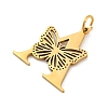 Ion Plating(IP) 201 Stainless Steel Pendants STAS-N103-184G-A-2