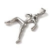 Non-Tarnish Hip Hop Fitness 316L Surgical Stainless Steel Pendants LS-STAS-H194-01P-01-2