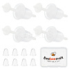 6 Pairs Hypoallergenic Bioceramics Zirconia Ceramic Earring Settings FIND-BBC0003-67-1