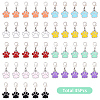 45Pcs 9 Styles Alloy Enamel Pendant Decorations HJEW-YW00146-2