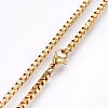 304 Stainless Steel Box Chain Necklaces NJEW-F226-05G-02-2