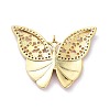 Real 18K Gold Plated Brass Micro Pave Cubic Zirconia Pendants KK-D004-11G-3