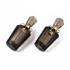 Faceted Natural Smoky Quartz Pendants G-T131-14C-2