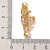 Brass Micro Pave Cubic Zirconia Fold Over Clasps KK-U037-26G-03-3