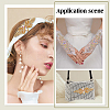 2Pcs 2 Style Flower Pattern Hotfix Rhinestone DIY-WR0003-50-7