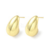 Teardrop Rack Plating Brass Stud Earrings for Women EJEW-F310-10G-1