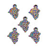 Autumn Theme Rainbow Color Alloy Pendants PALLOY-S180-259-NR-1