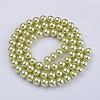 Glass Pearl Beads Strands X-HY-12D-B04-1